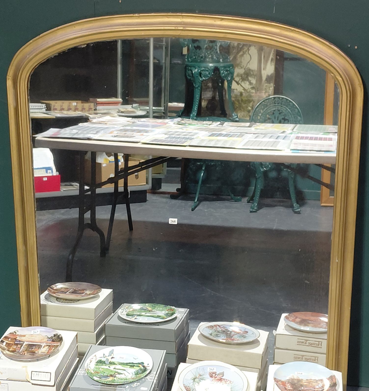 19th Century Giltwood Overmantle Mirror