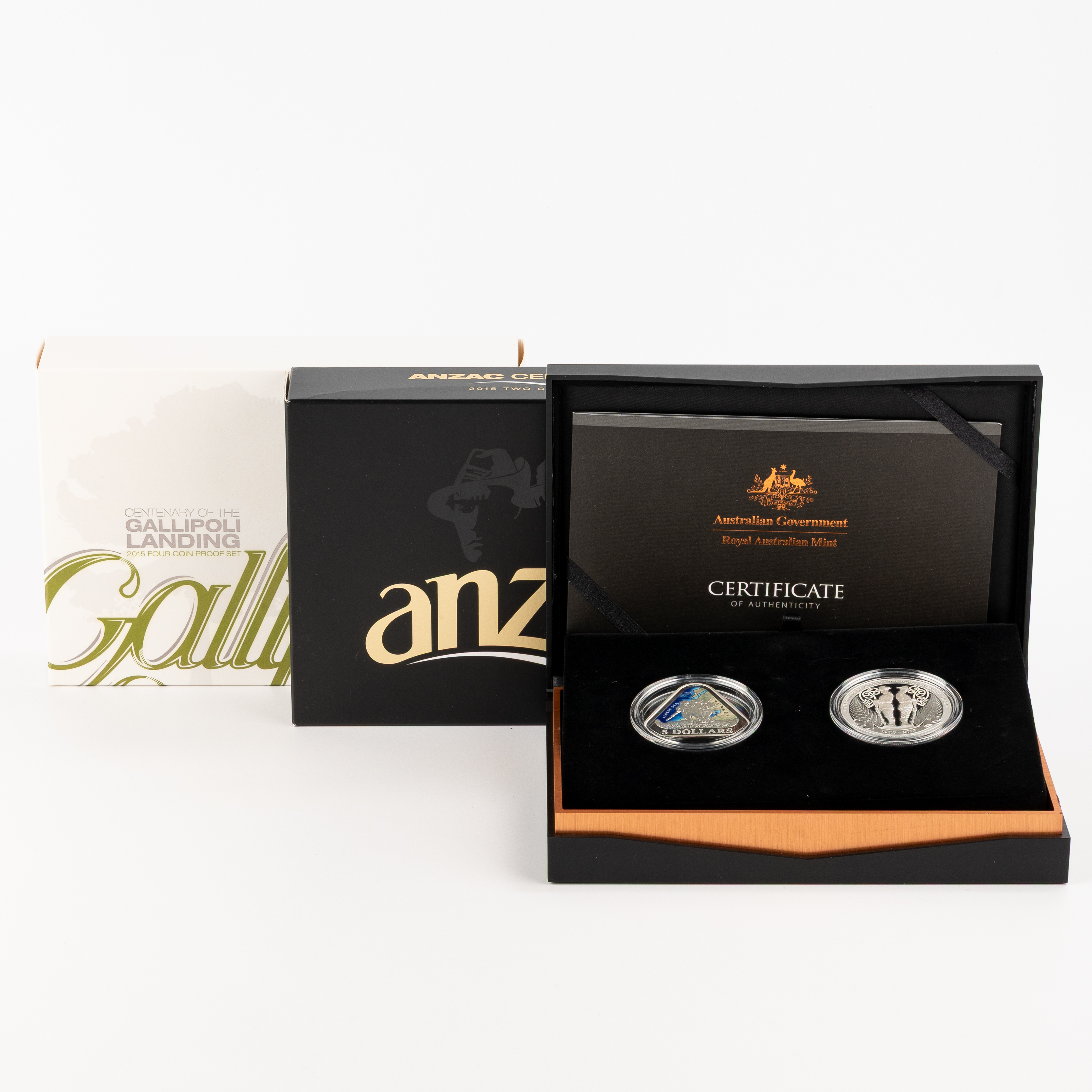 Elizabeth II, RAM - ANZAC Centenary & Gallipoli Landing, Fifty Cents - Five Dollars, 2015 , FDC