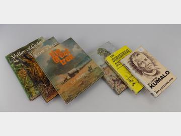 Six South African BOOKS "My Friend Khumalo" by Mhlagazanhlansi; "The Sunshine Settlers" by Crosbie Garstin; etc. (6)