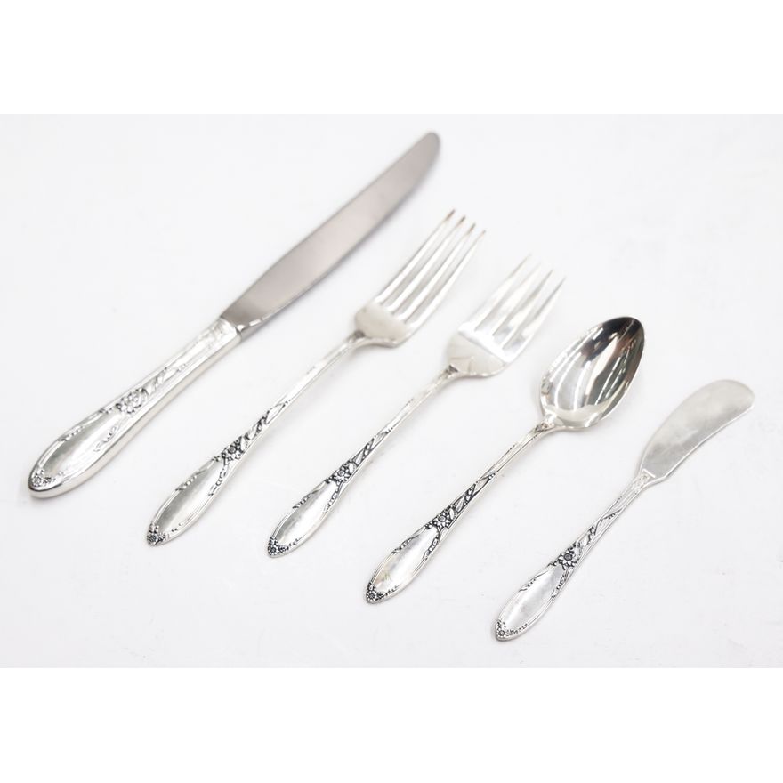 48pc Oneida Virginian Sterling Flatware Service