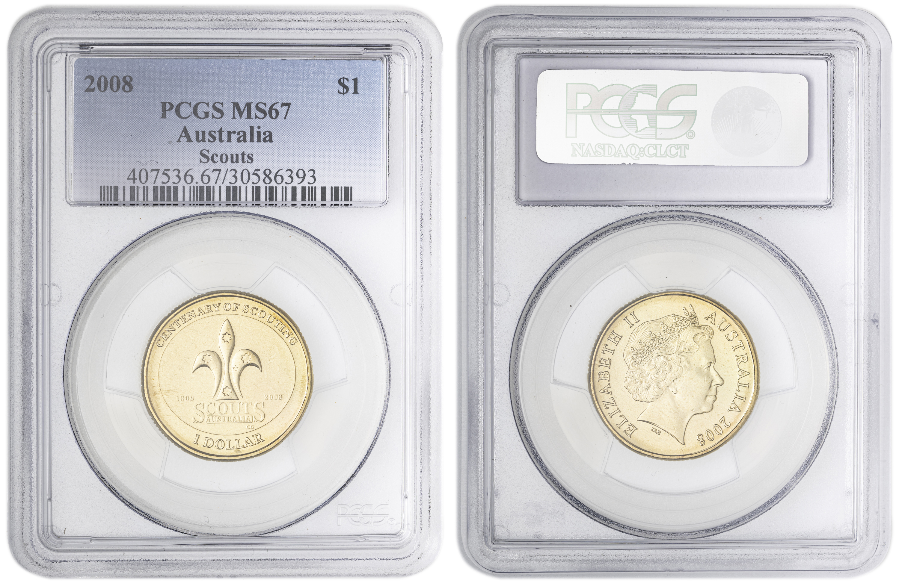 Scouts , One Dollar, 2008, PCGS MS67