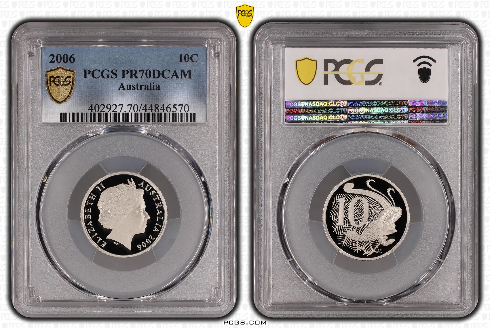 2006 Australia Ten Cent, 10c PCGS - PR70DCAM POP 44/0 -570