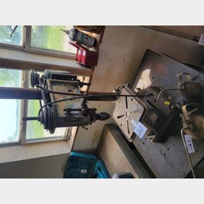 Vintage Industrial Cast Iron vertical drill press