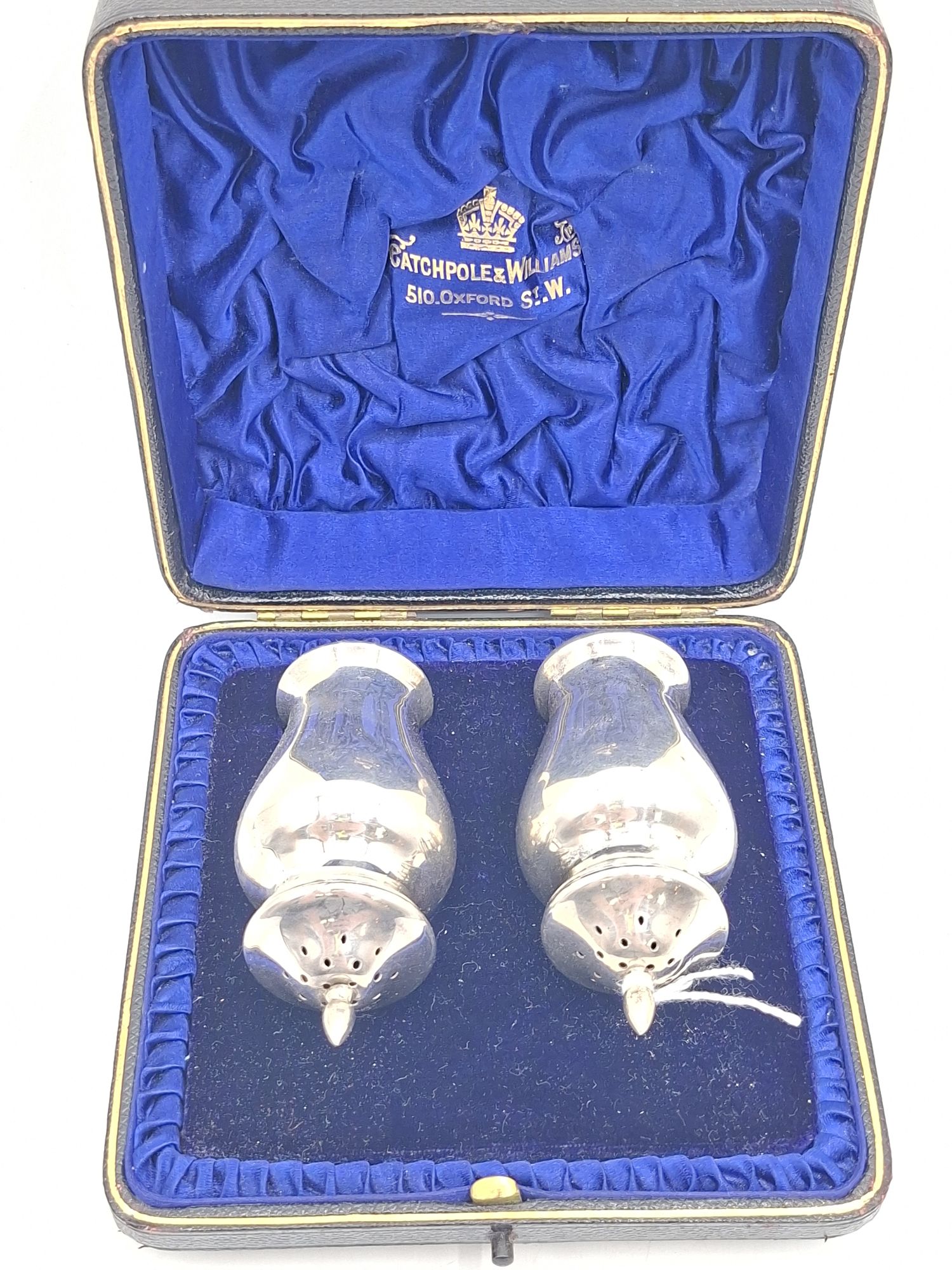 162 · EDWARDIAN STERLING SILVER CONDIMENT SET