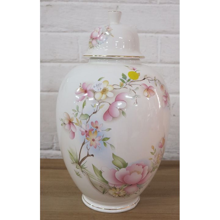 CERAMIC VASE AND COVER