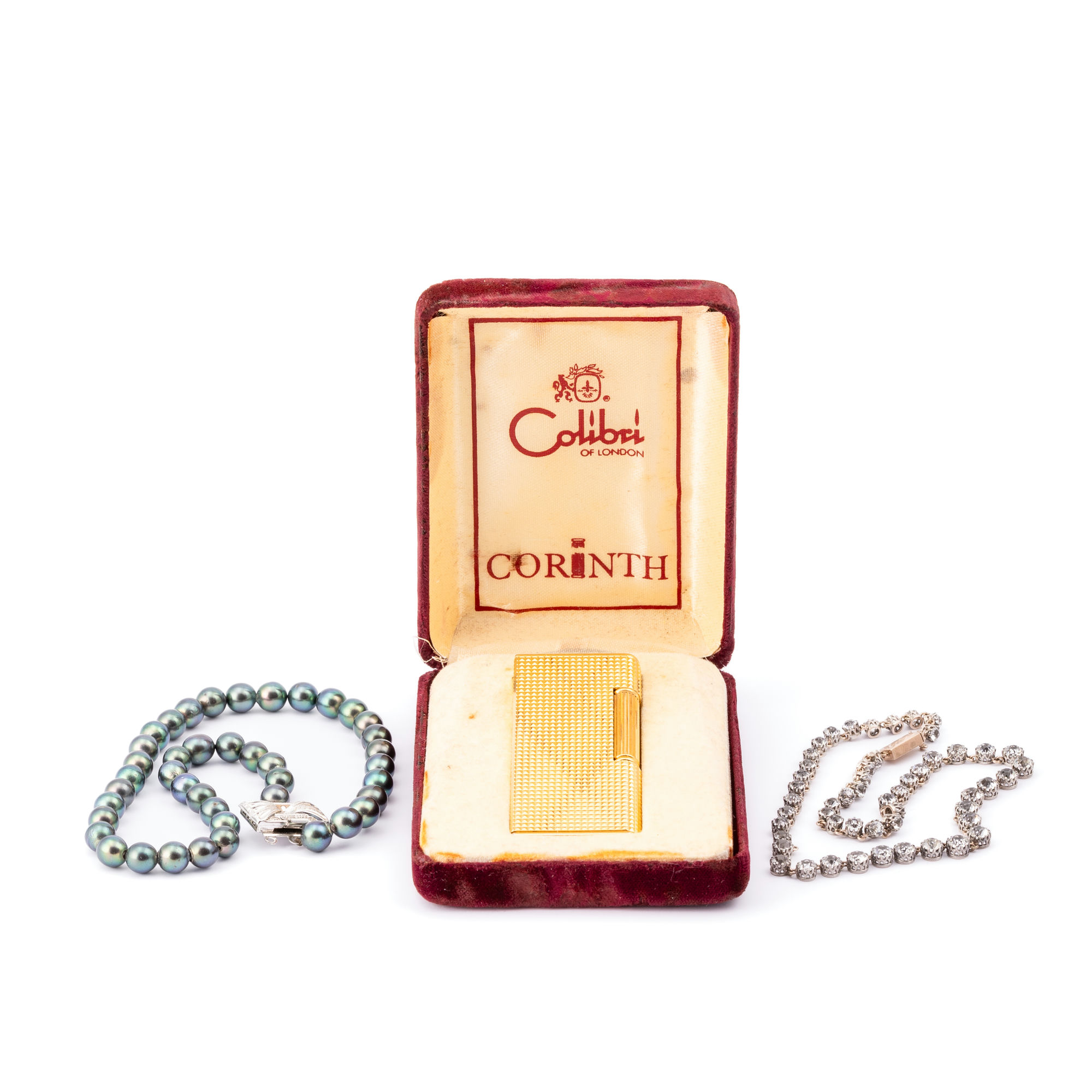 Two Necklaces & Vintage Lighter,