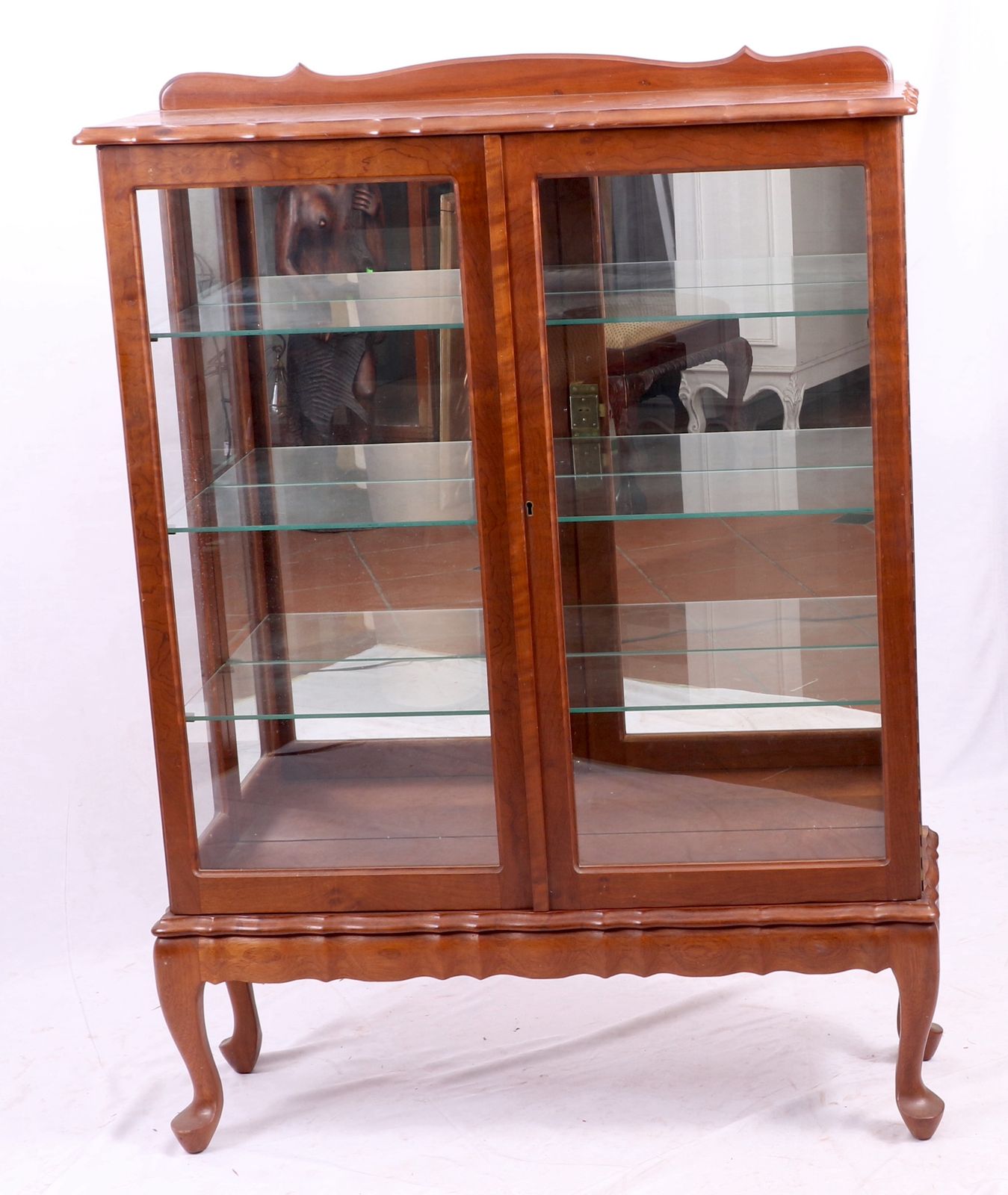 20th Century imbuia display OldJW Auctioneers