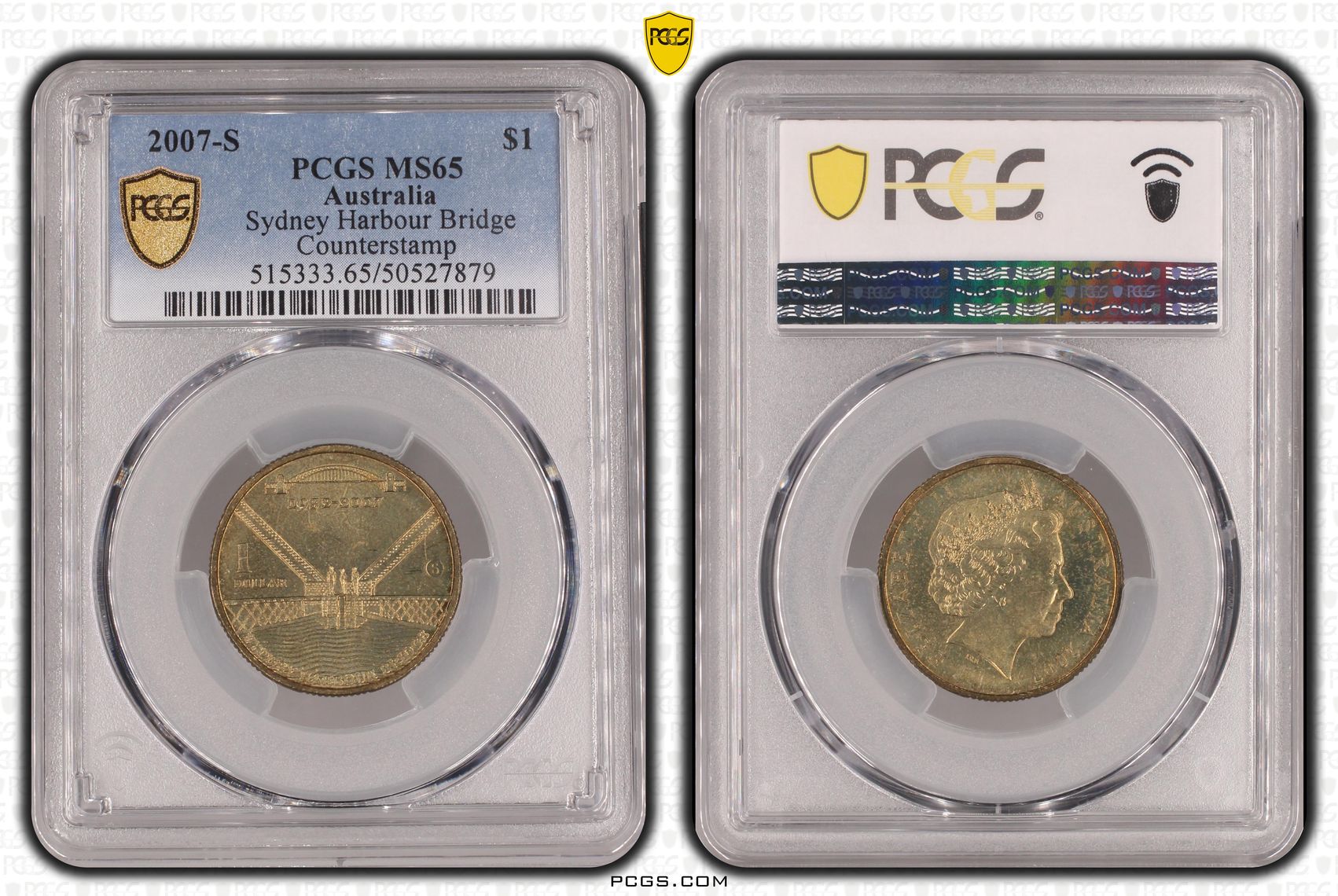Sydney Harbour Bridge, One Dollar, 2007-S, PCGS MS65