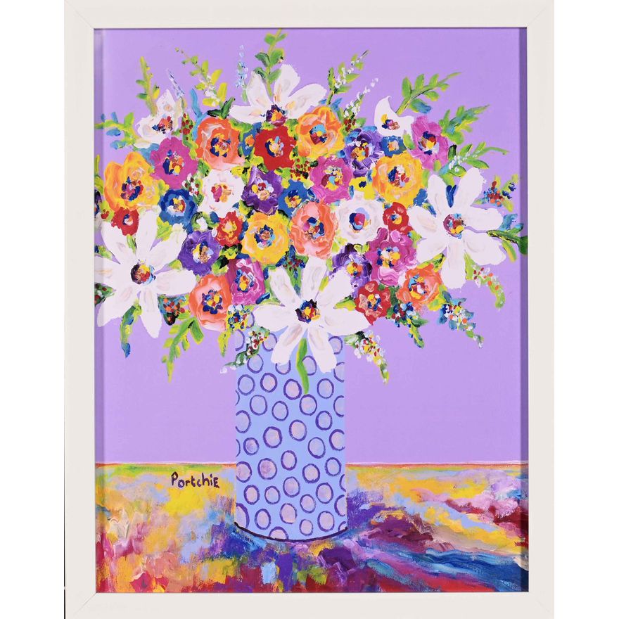 Portchie (South Africa, 1963 - ), Still Life with Flowers in a