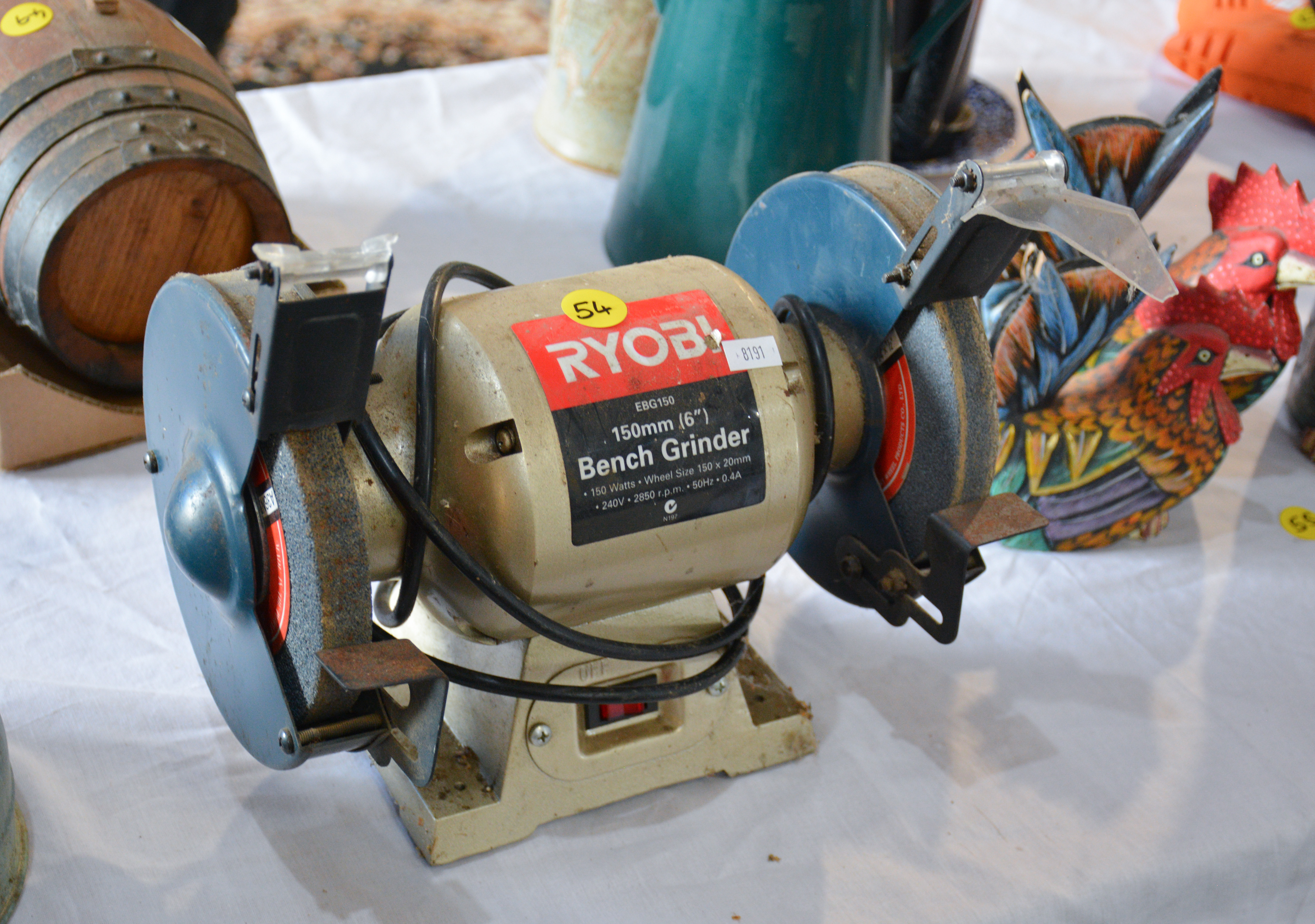 Ryobi 6" Bench Grinder — sold at auction in New Zealand for $65
