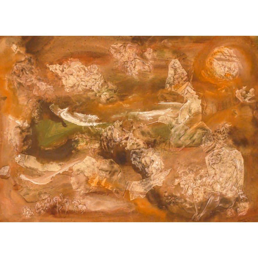 Kenneth Callahan ''Universal Voyage'' 1954 Tempera