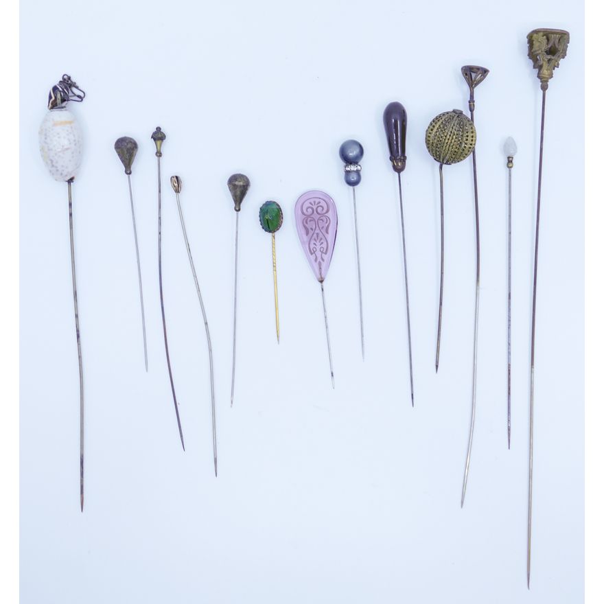 13pc Antique Hat Pins