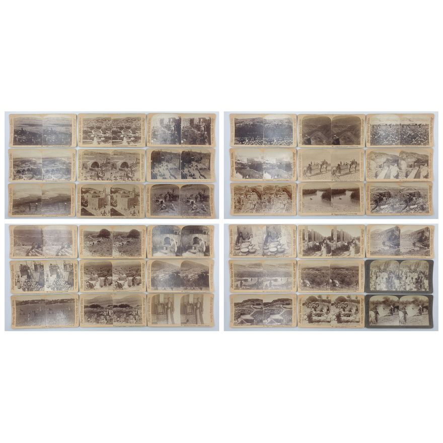 Stereograph Cards - Palestine (x36)