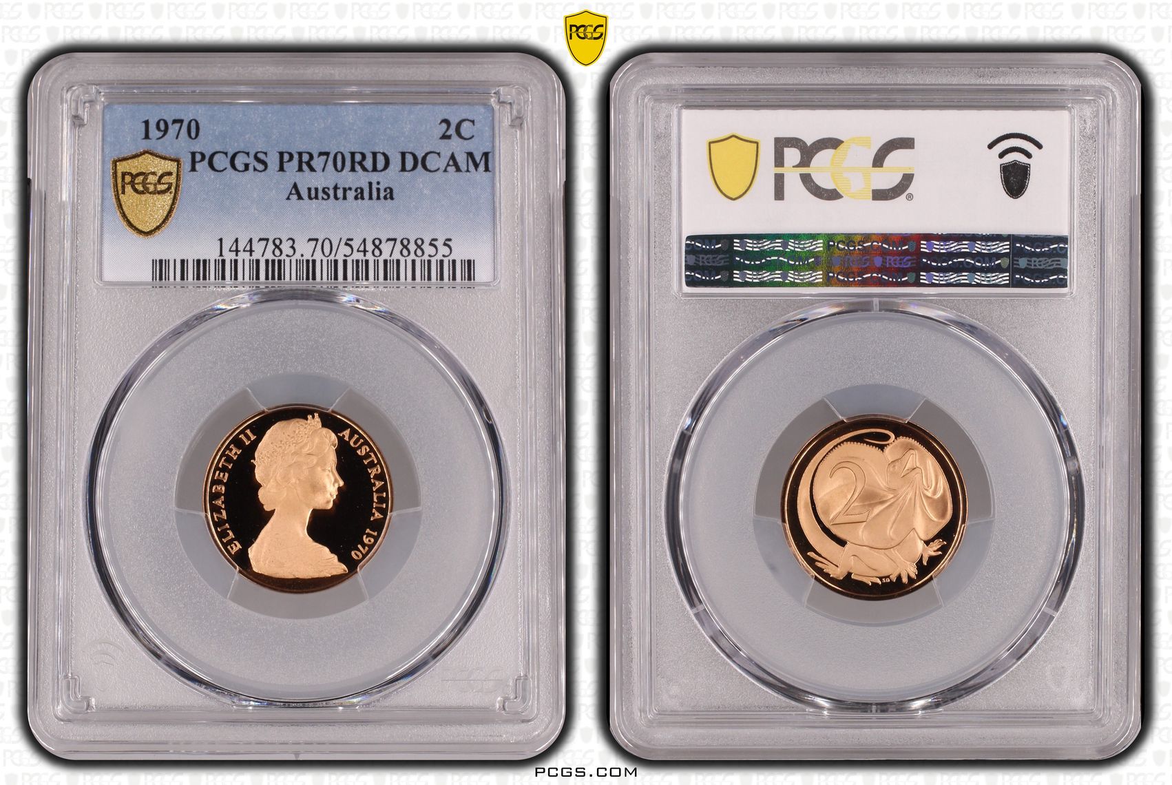 Pop 4/0, Two Cent, 1970, Pcgs Pr70dcam