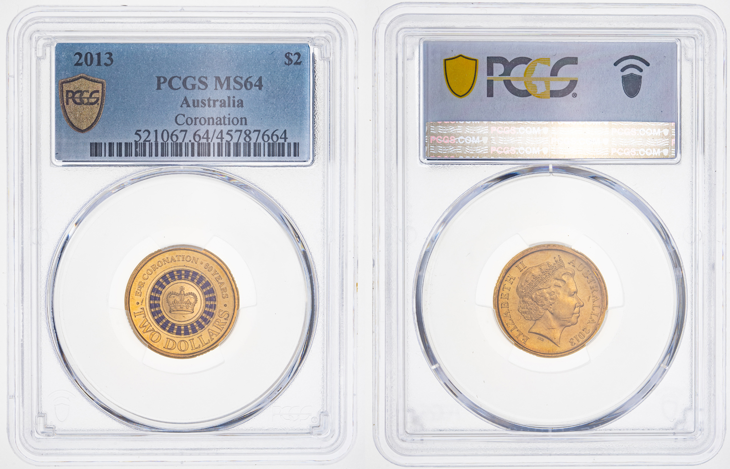 Coronation, Two Dollar, 2013, PCGS MS 64
