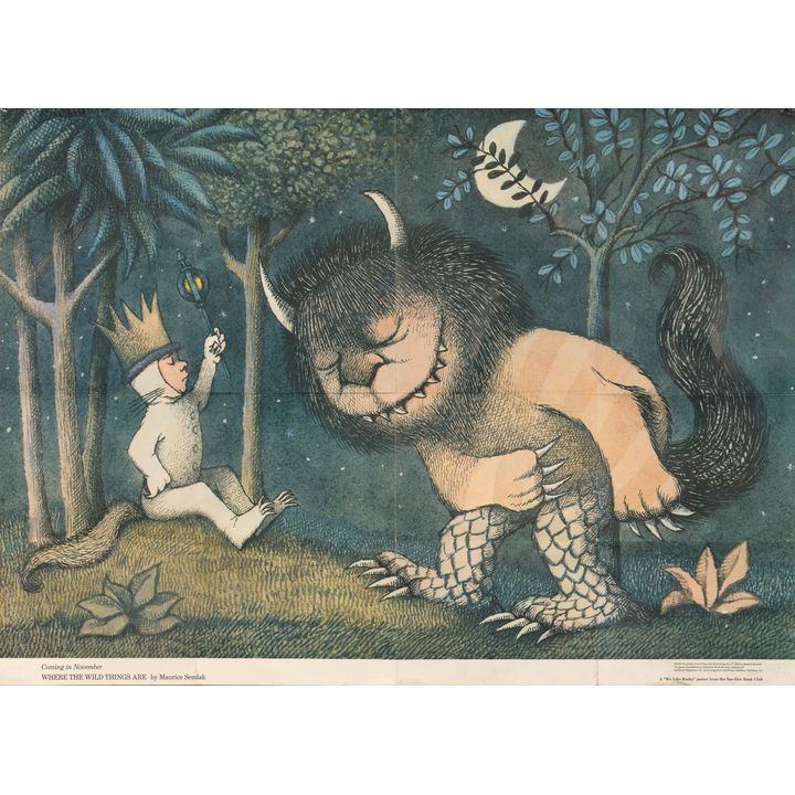 POSTER - MAURICE SENDAK - Where the Wild Things Are.