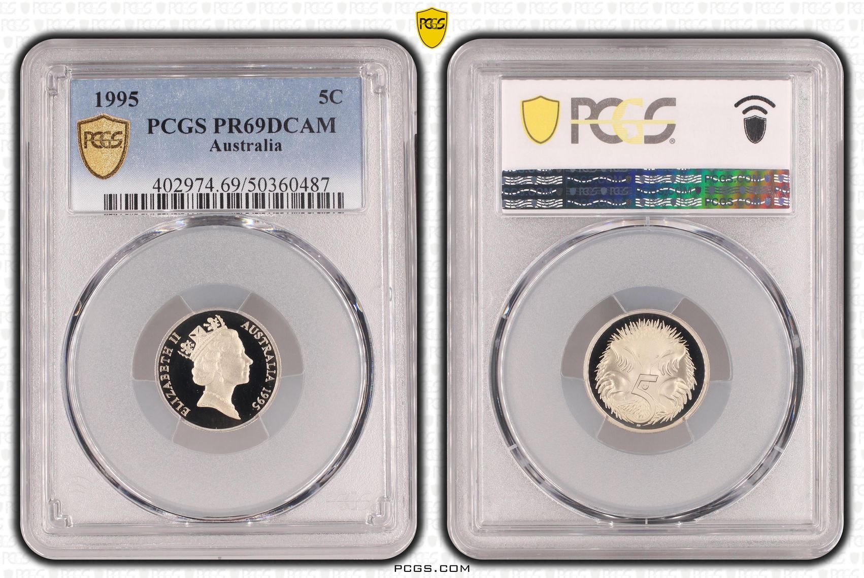 Five Cent, 1995, PCGS PR69DCAM