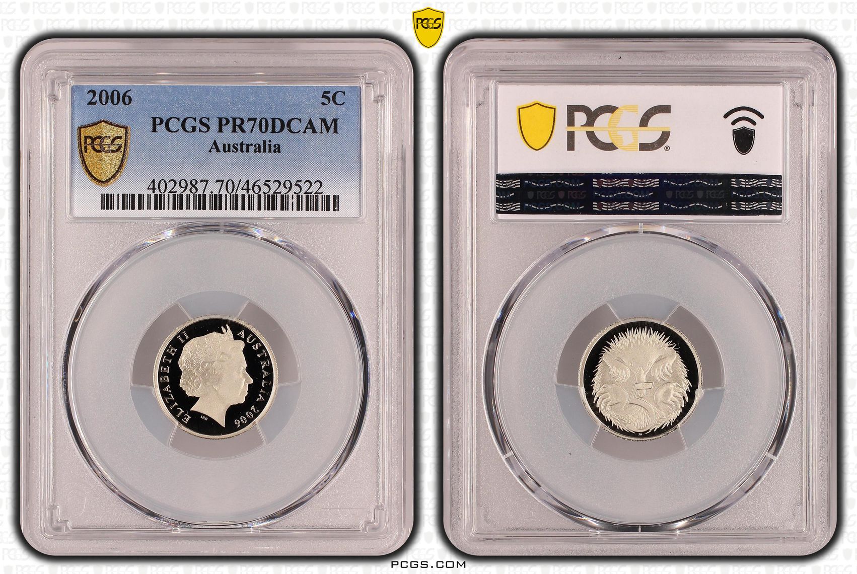 Top pop, Five Cent, 2006, PCGS PR70DCAM