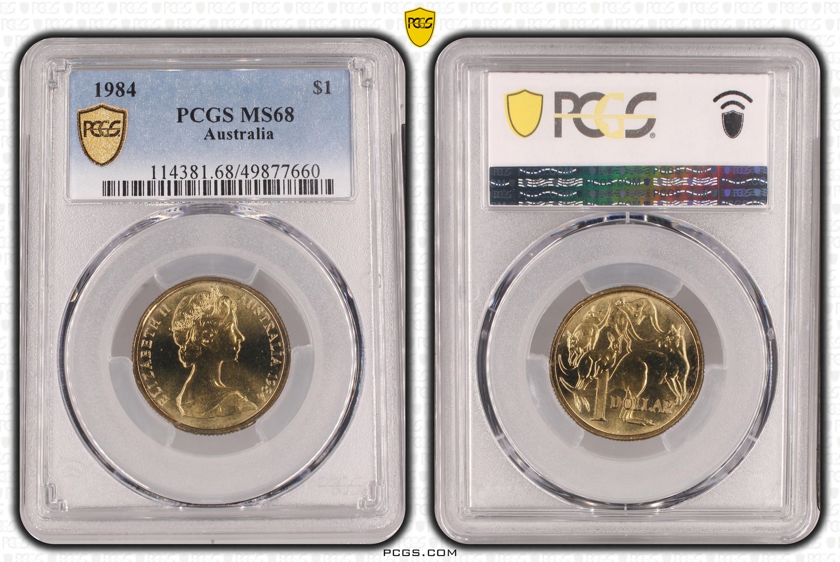 POP 7/0, One Dollar, 1984, PCGS MS68