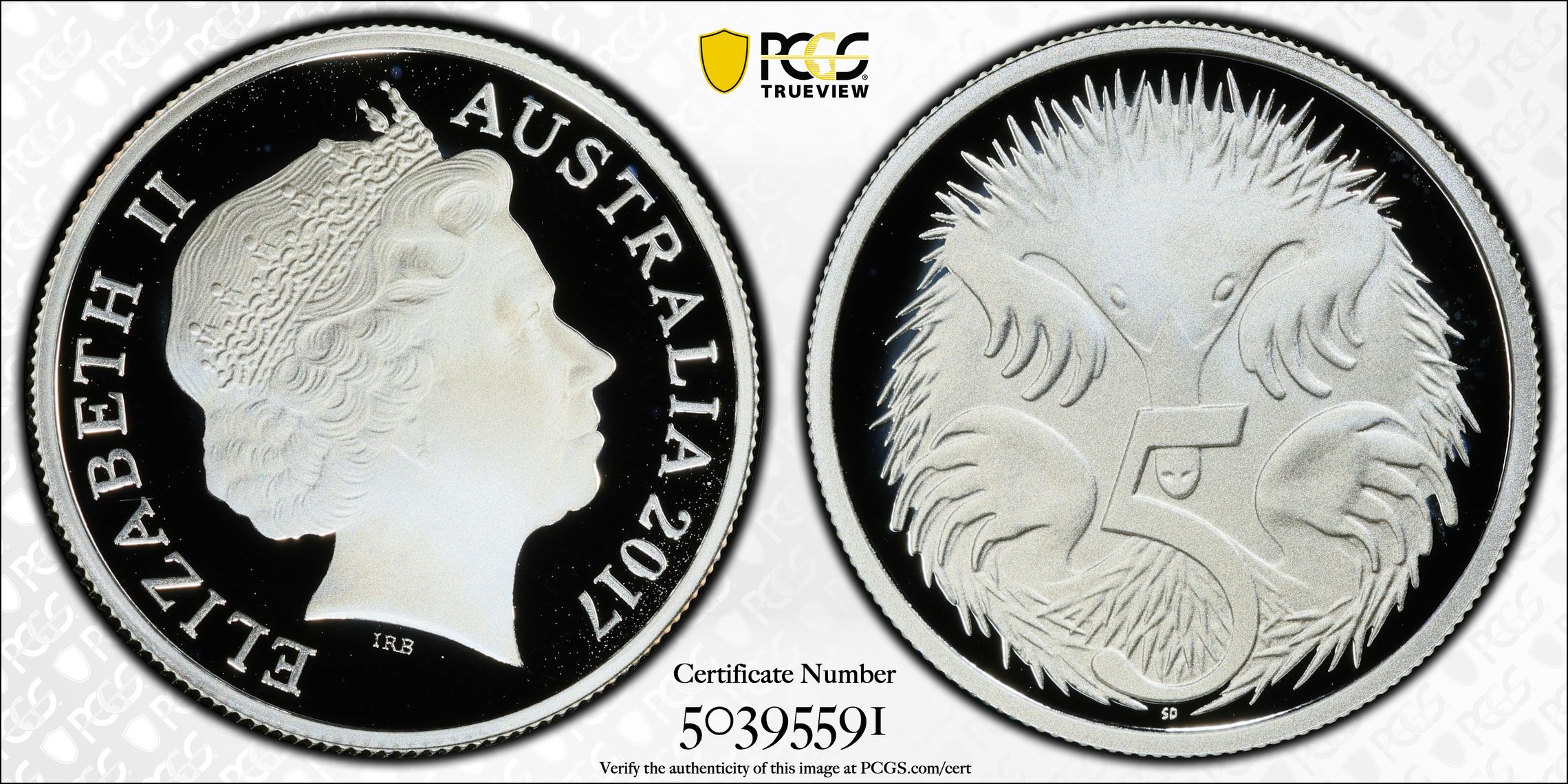Silver, Five Cent, 2017, PCGS PR69DCAM