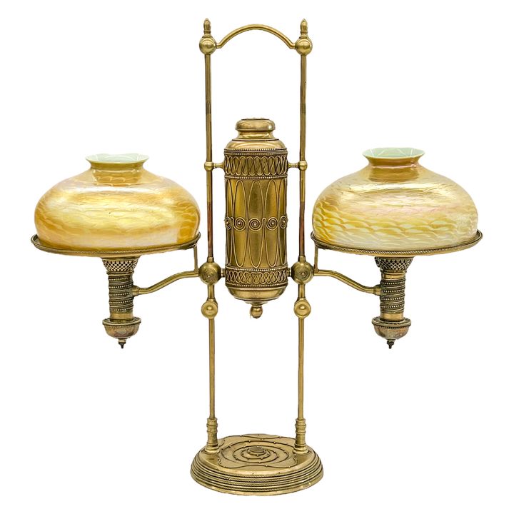 Tiffany & Co. Manhattan Moorish Double Student Lamp
