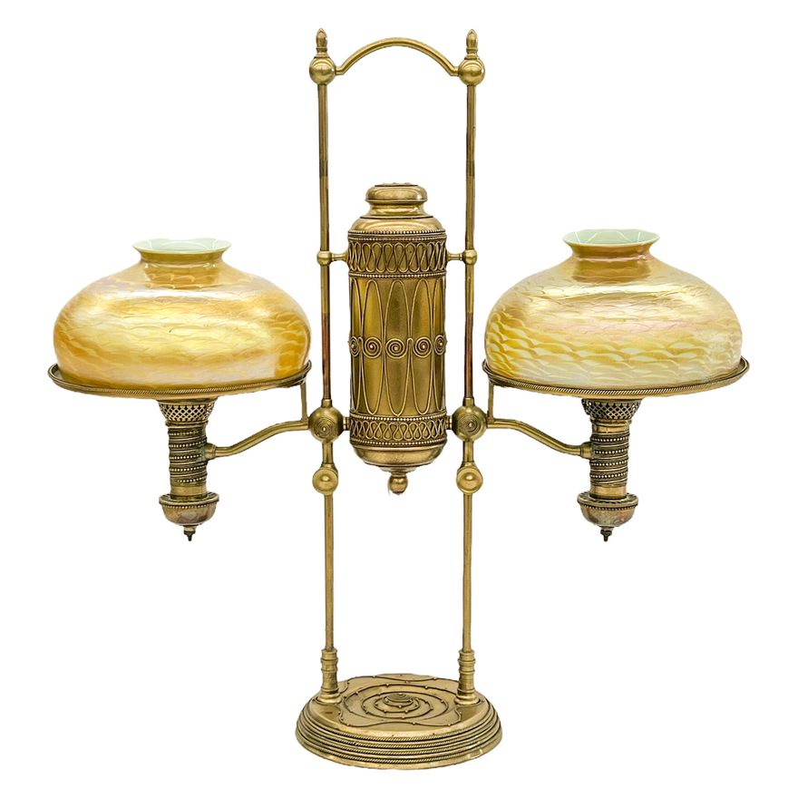 Tiffany & Co. Manhattan Moorish Double Student Lamp