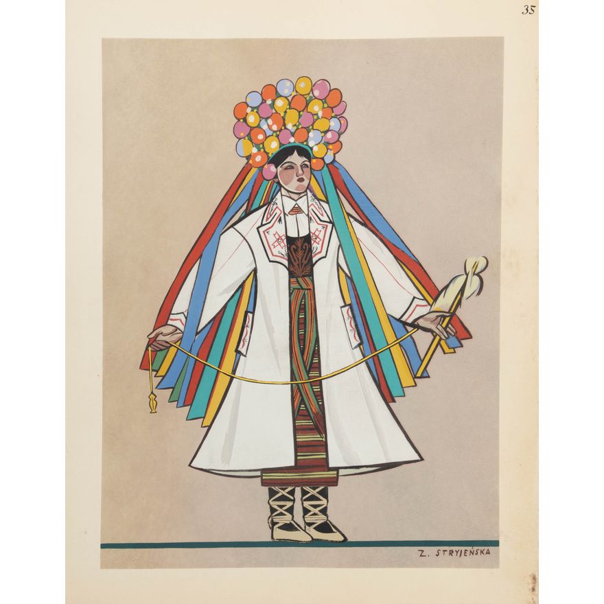 Zofia Stryjeńska | Panna młoda z łowickiego, 1939 r.