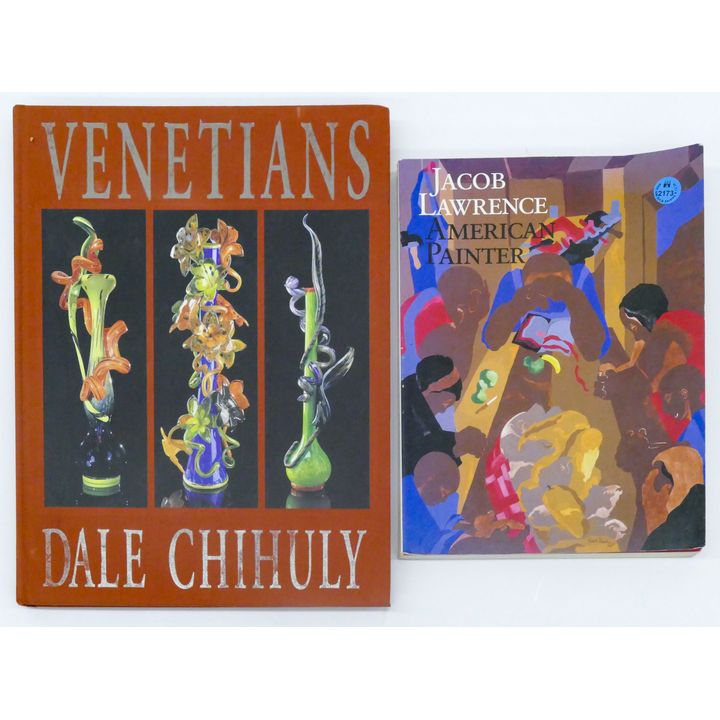 2pc Chihuly and Jacob Lawrence Art Books