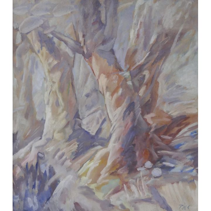Peter Camfferman ''Tree Song'' (Double Sided) 1930's Oil