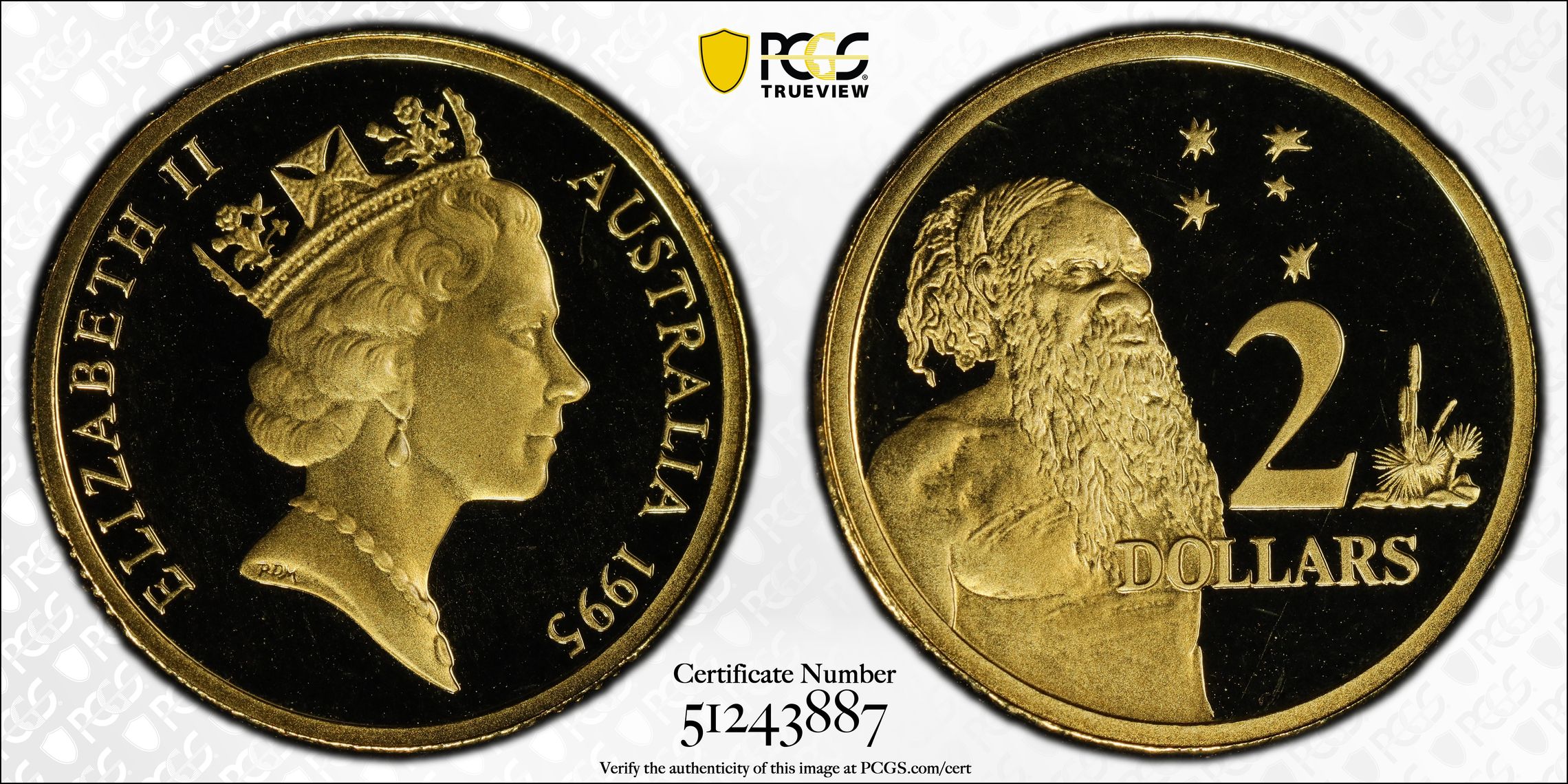 Two Dollar, 1995, PCGS PR69DCAM