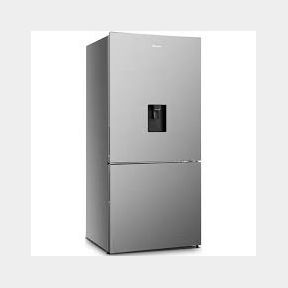 HISENSE 463L BOTTOM FREEZER FRIDGE WITH WATER DISPENSER-STAINLESS STEEL -
