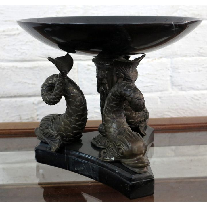 FIGURAL PEDESTAL BOWL