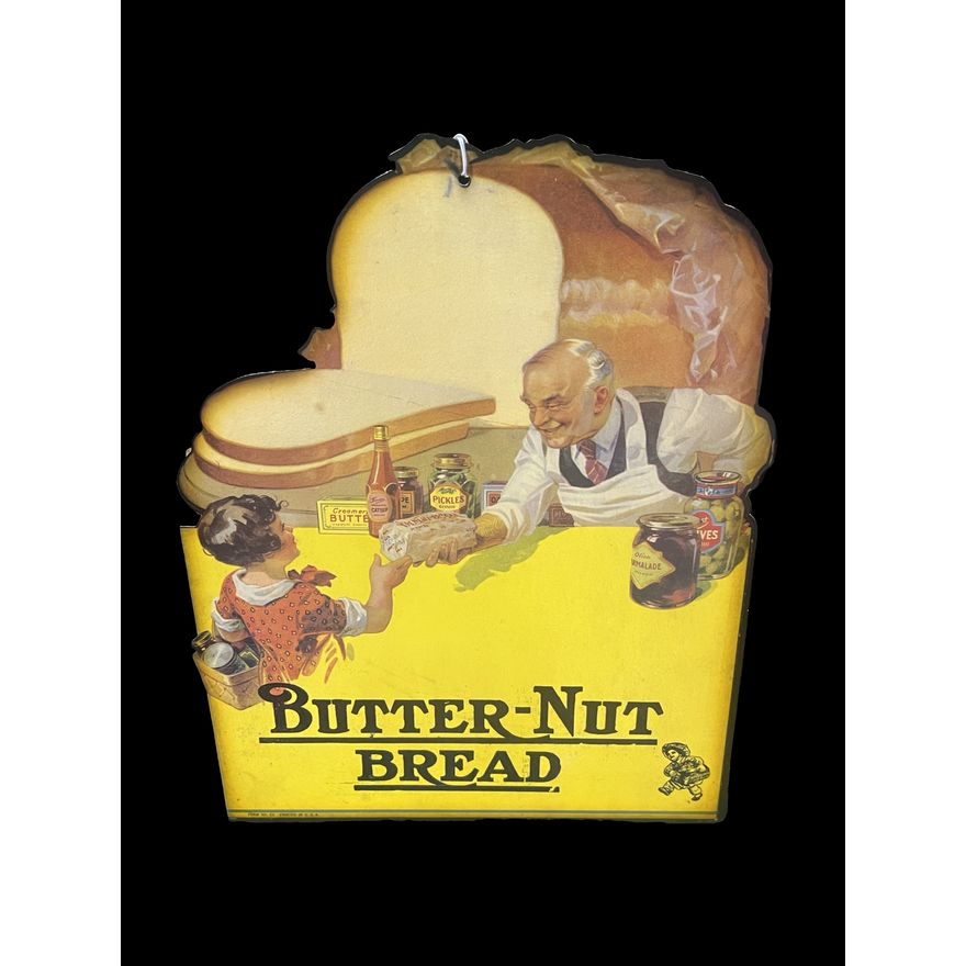Reproduction Butternut Bread Thin Cardboard Country Store Sign