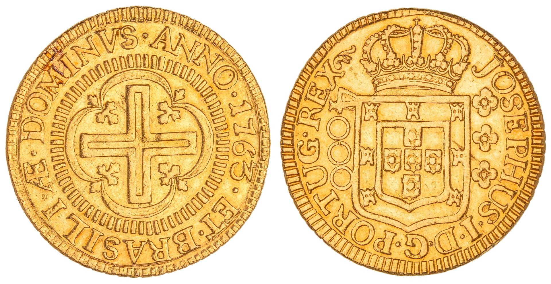 Brazil, 4,000 Reis, 1763, EF
