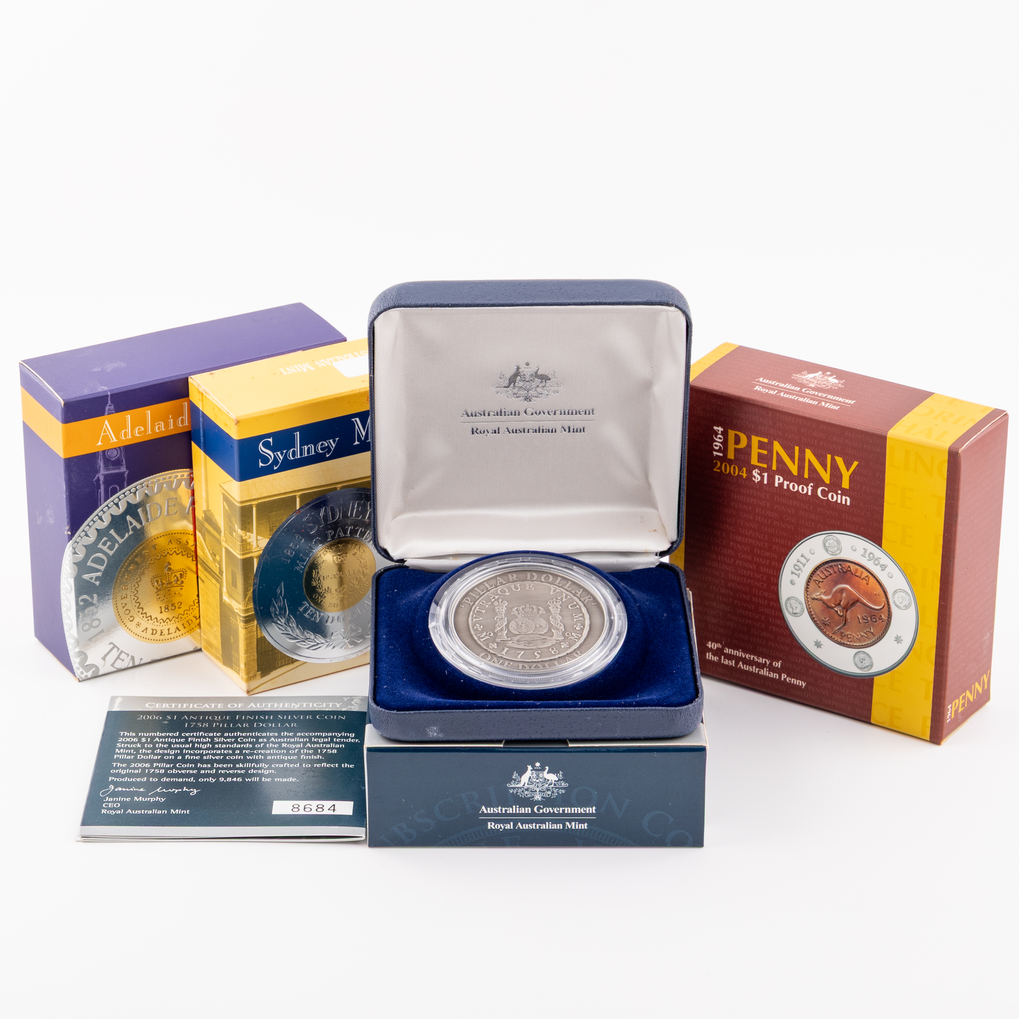 Elizabeth II, RAM - Commemorative Iconic Australian Coins, Accumulation, 2002 - 2006, FDC