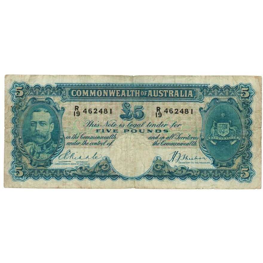 R44b  1933  Riddle/Sheehan   5 White Face