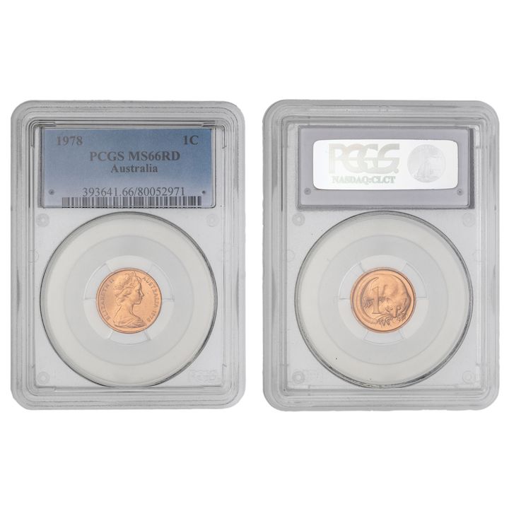 Elizabeth II, One Cent, 1978, PCGS MS66RD