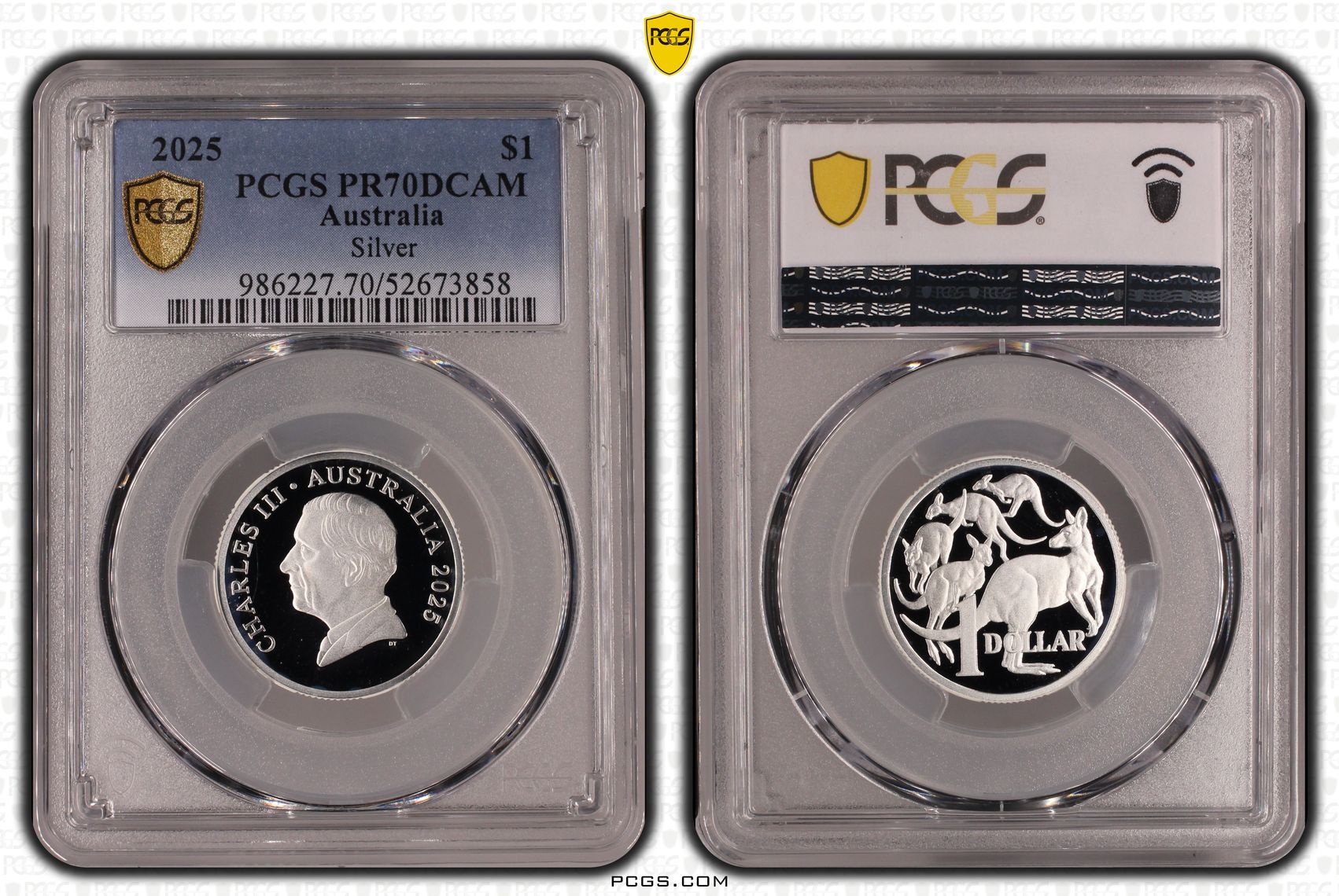Silver, POP 10/0, One Dollar, 2025, PCGS PR70DCAM