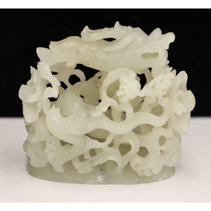 Chinese Yuan Jade Dragon Finial