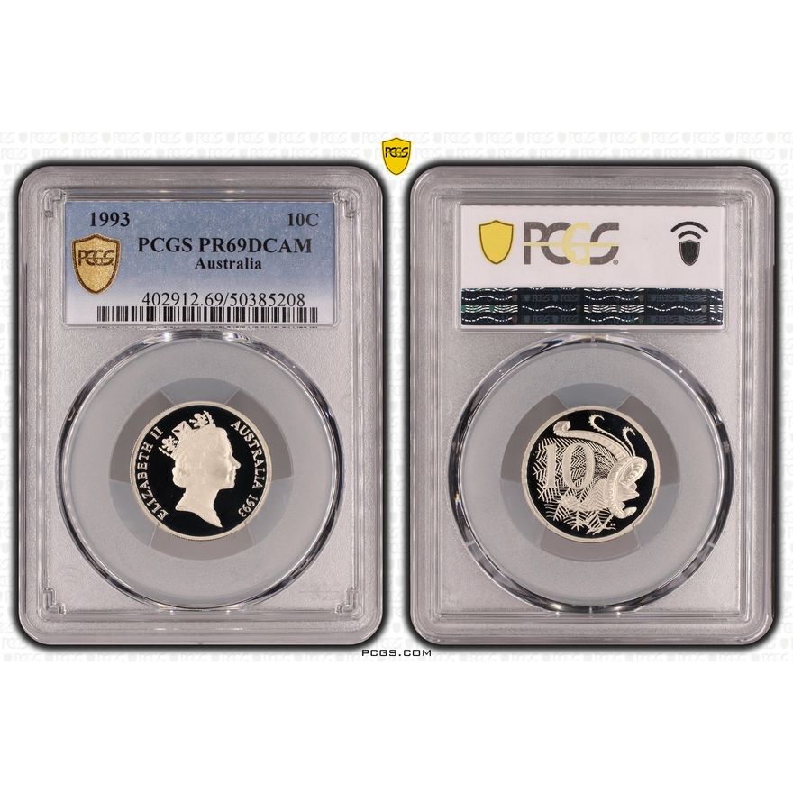 Ten Cent, 1993, PCGS PR69DCAM