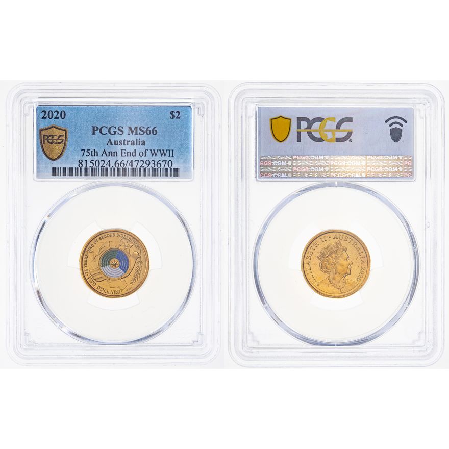 75th Ann End of WWII, Two Dollar, 2020, PCGS MS 66