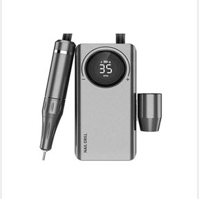 Silver Rechargeable Portable Nail Drill Machine 0 35000 RPM | DEFECTIVE
