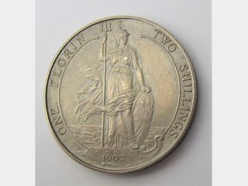 1902 EDWARD VII SILVER MATTE PROOF FLORIN