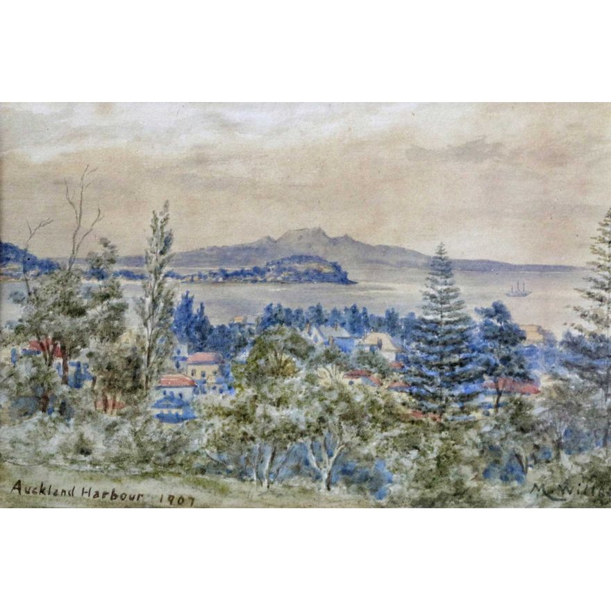 ARTIST - WILLS, MARY - Auckland Harbour 1907
