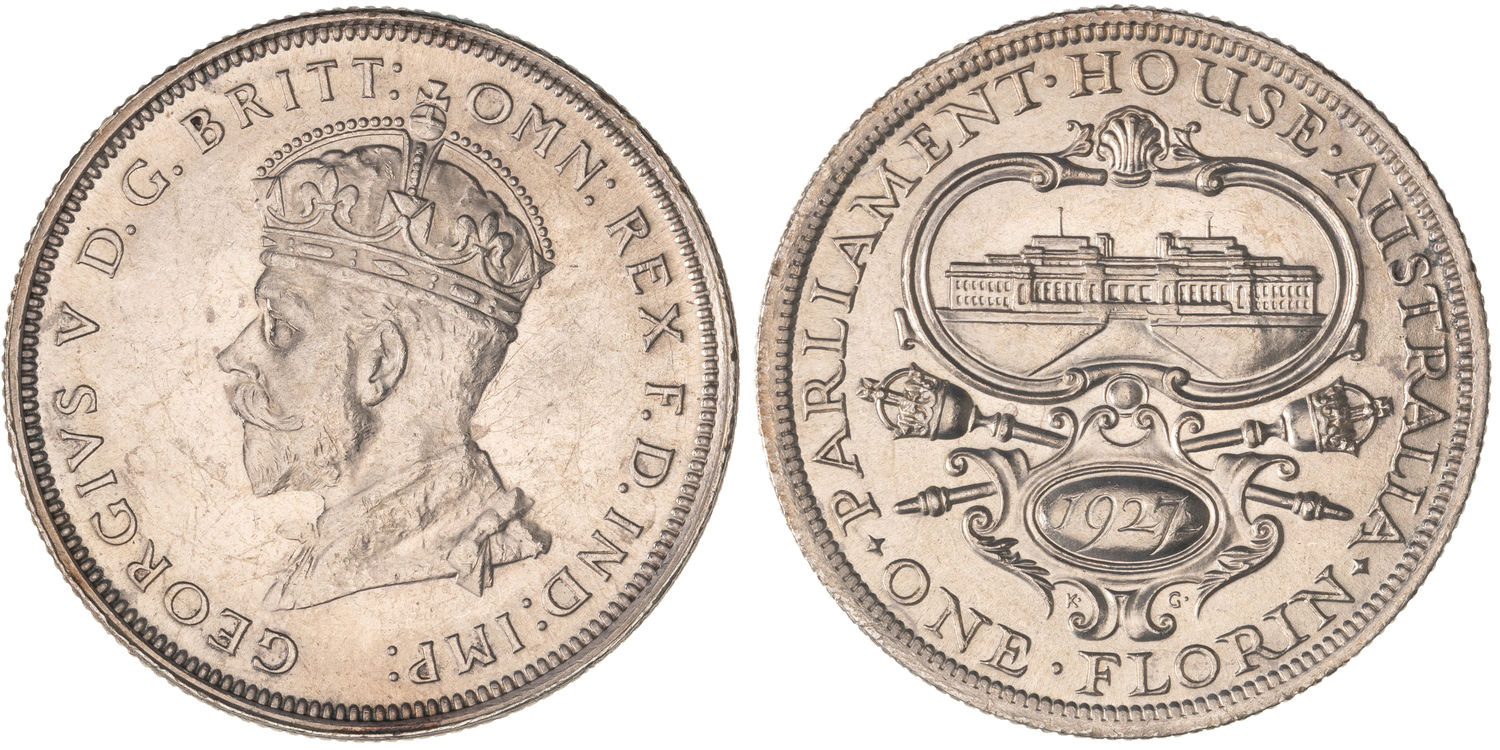 George V, Canberra, Florin, 1927, CHU