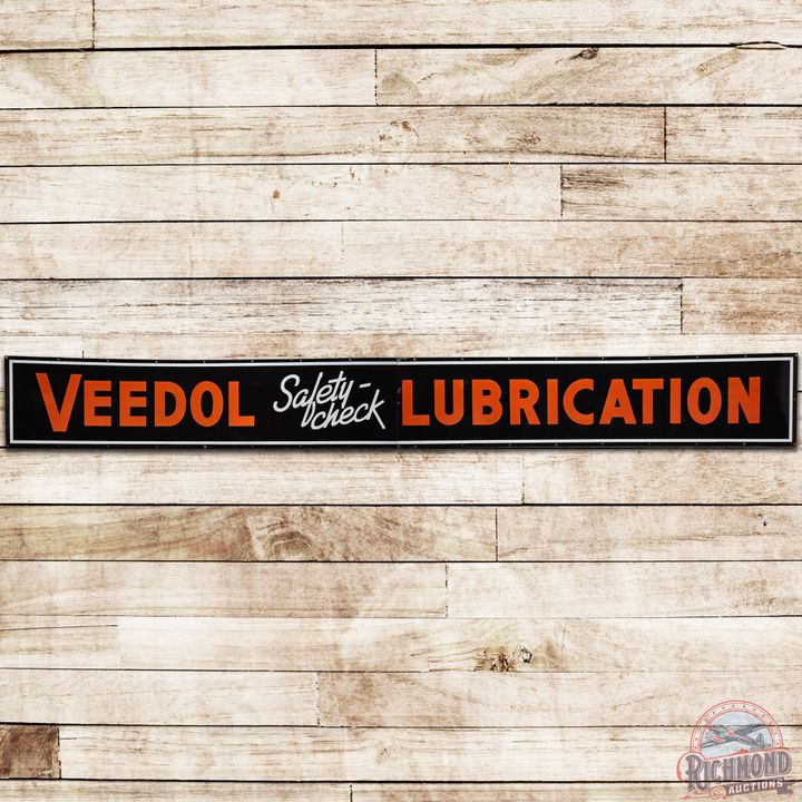 16' Veedol Safety Check Lubrication 2-Piece SSP Strip Sign - 8.9