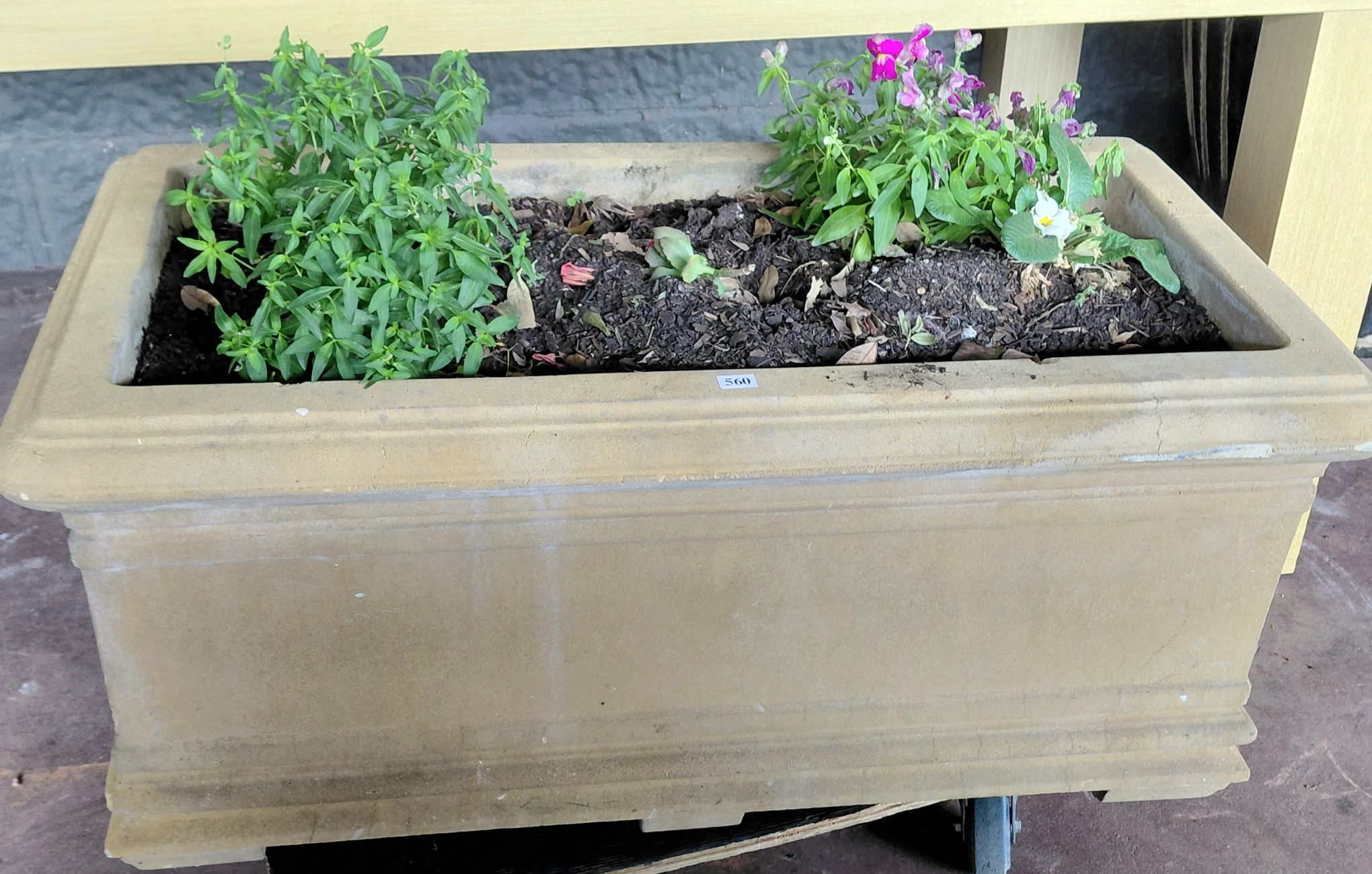 LARGE TROUGH POT