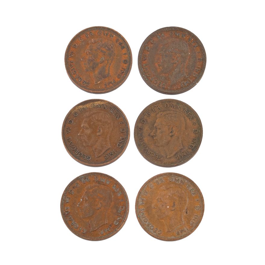 George VI, Kangaroo, Halfpenny, 1939,  Fine - aEF