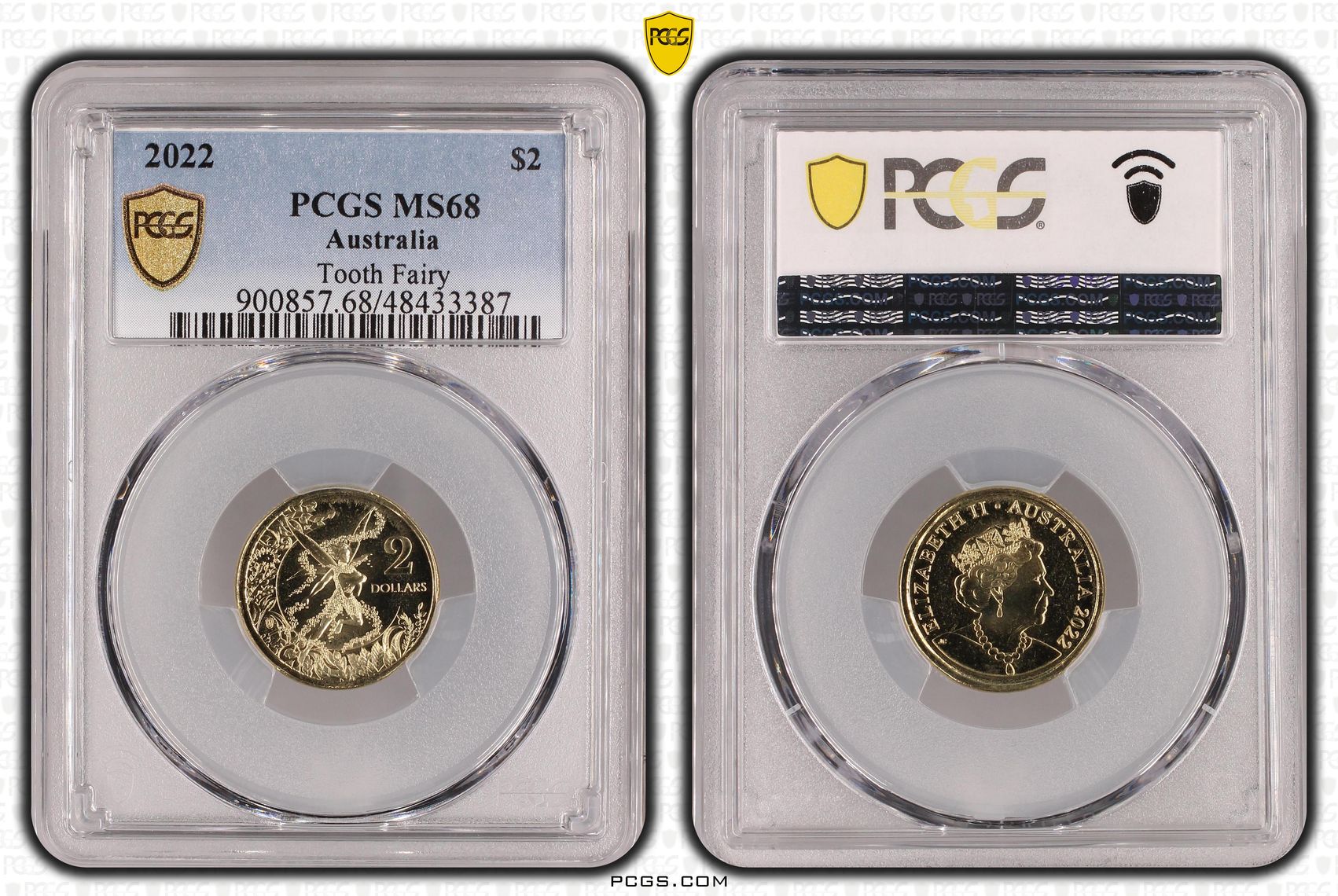 Elizabeth II, Tooth Fairy, Two Dollar, 2022, PCGS MS68