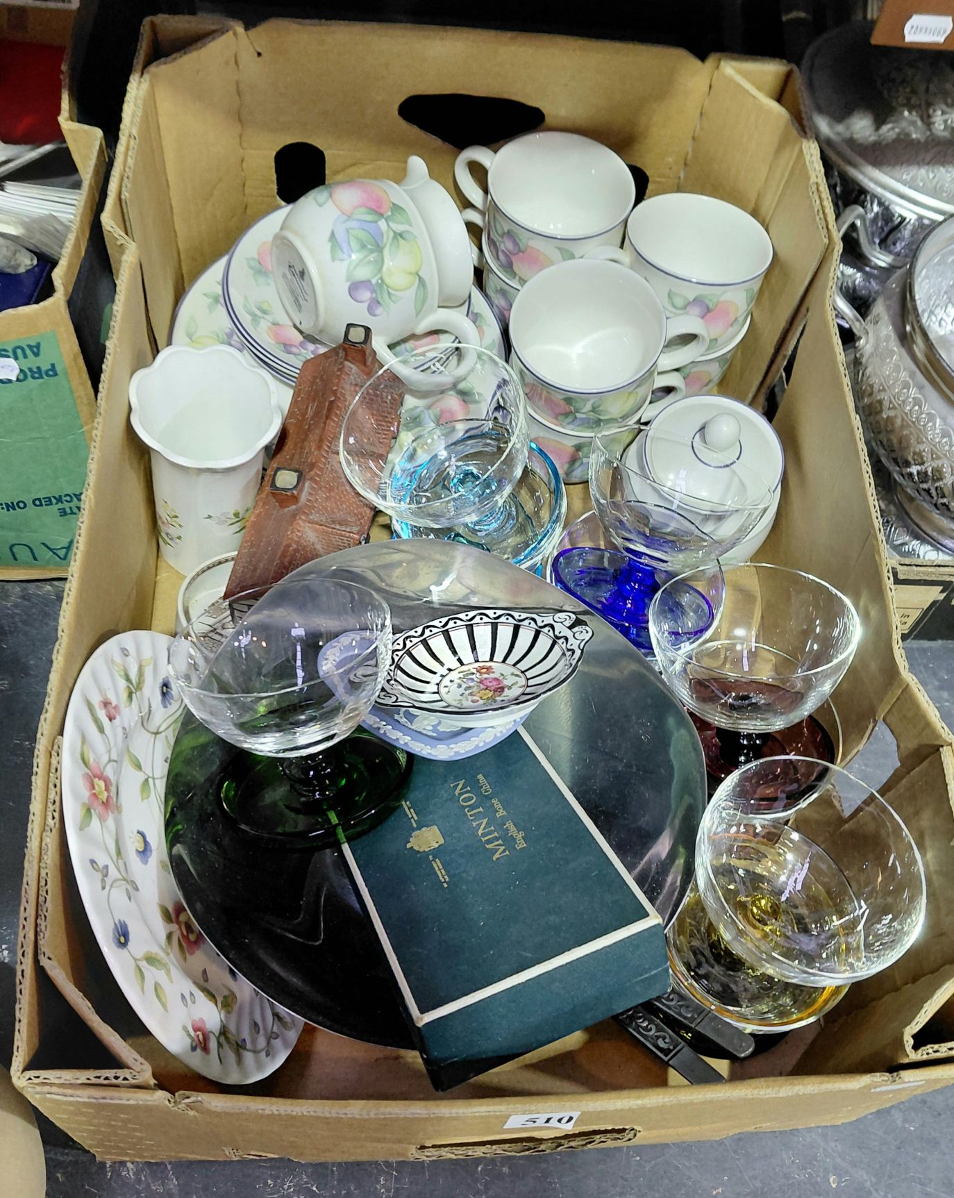 BOX OF CERAMICS ETC